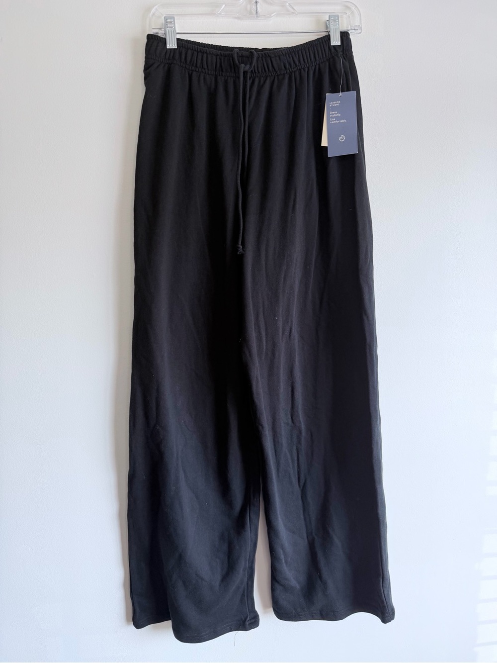 NWT Universal Thread Black Wide Leg Drawstring Sweat Pants